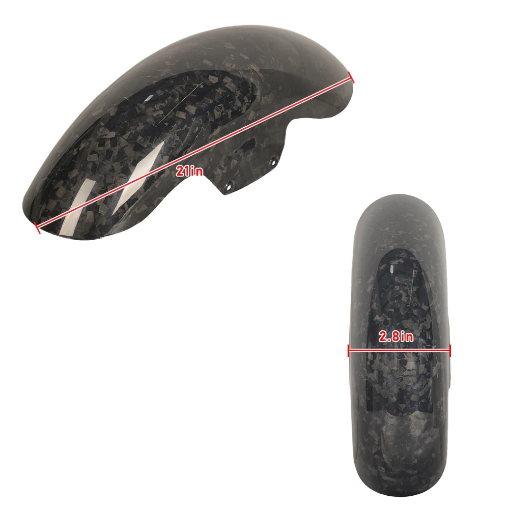 Forged Carbon Fiber Front 19 Inch Fender for Touring 14-23-Retrofit/Upgrade